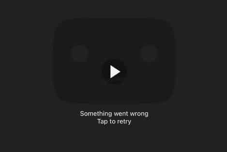 Fehler "Etwas ist schief gelaufen" in der iOS YouTube-App