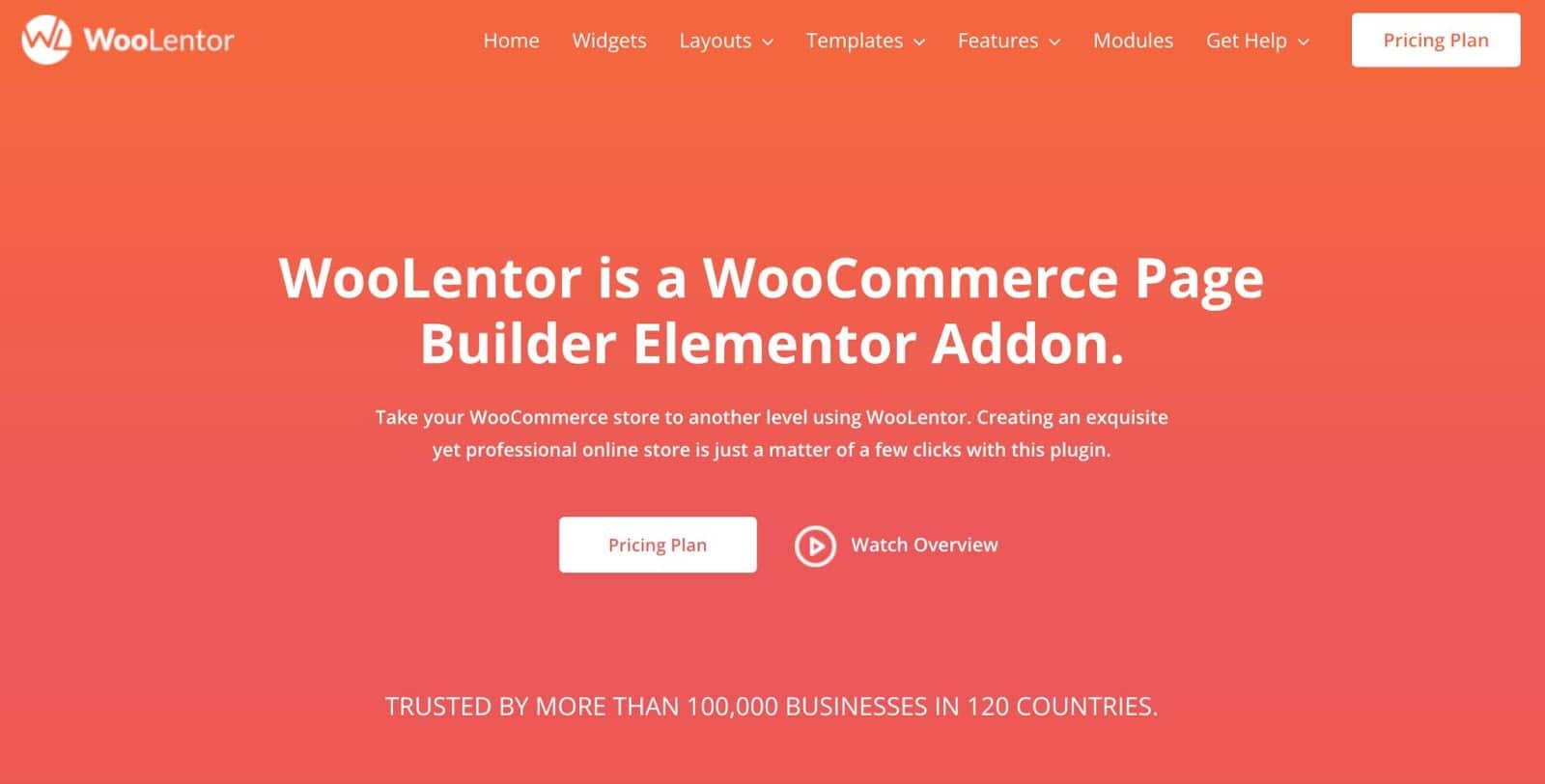 WooLentor homepage en inschrijven