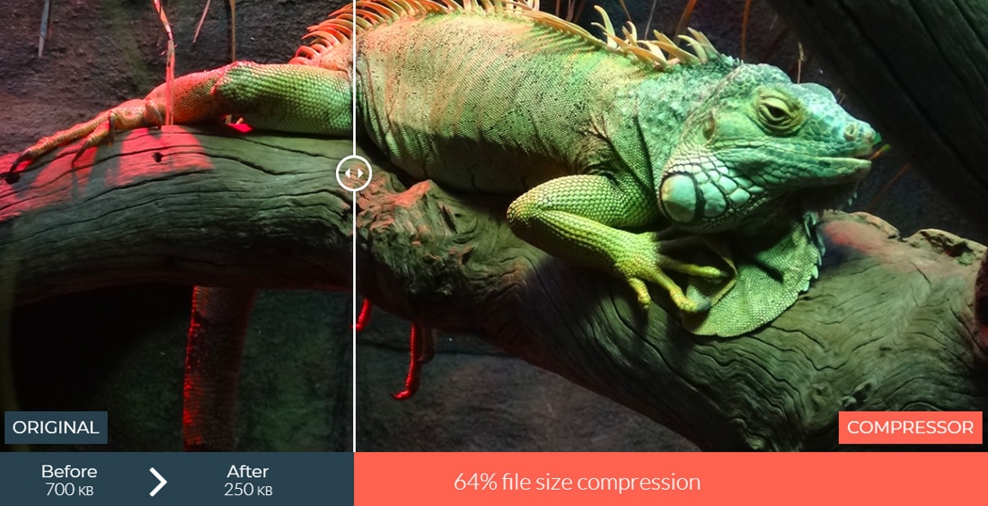 Compactar imagens com perda mínima de qualidade