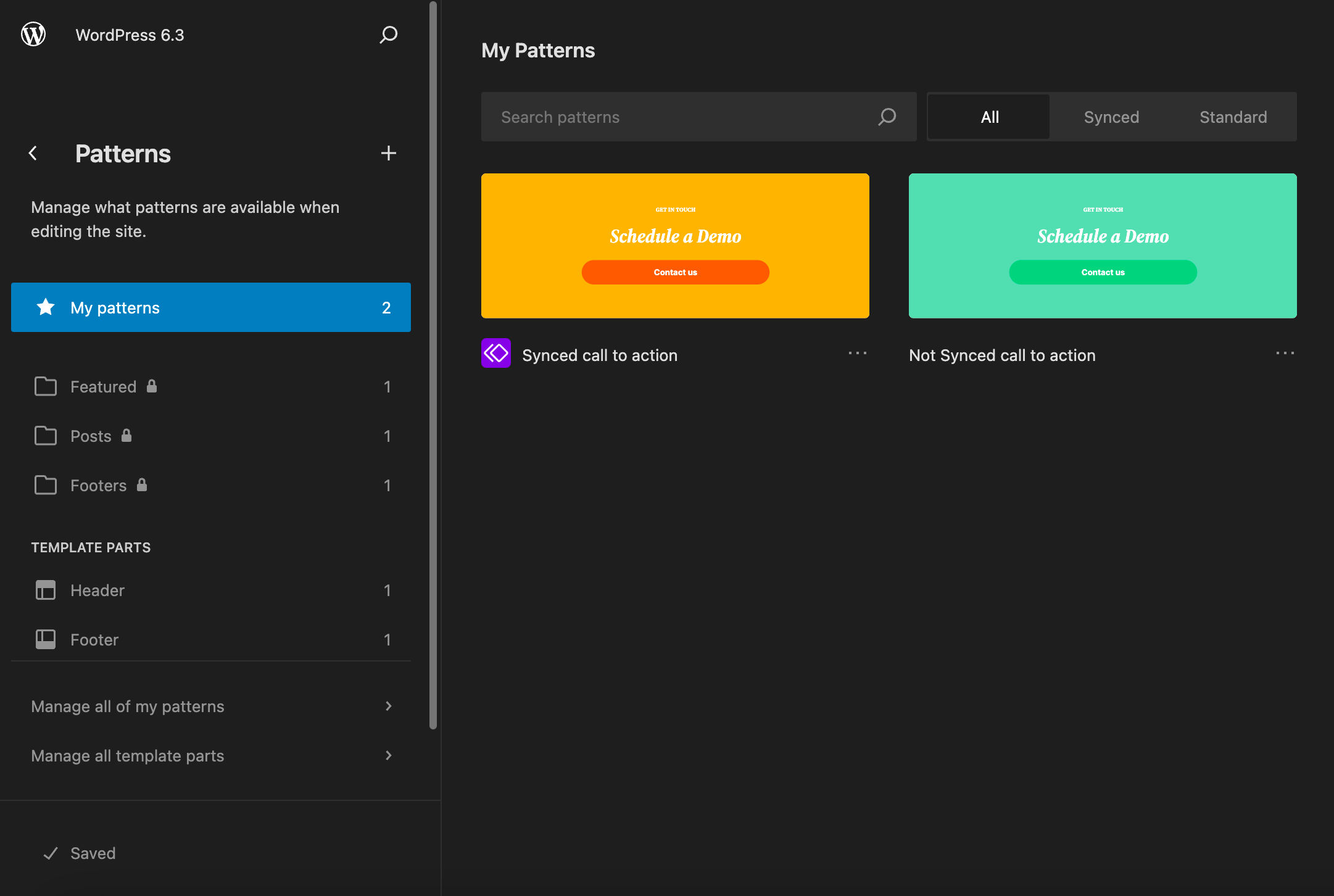 Compositions personnalisées dans l'éditeur du site