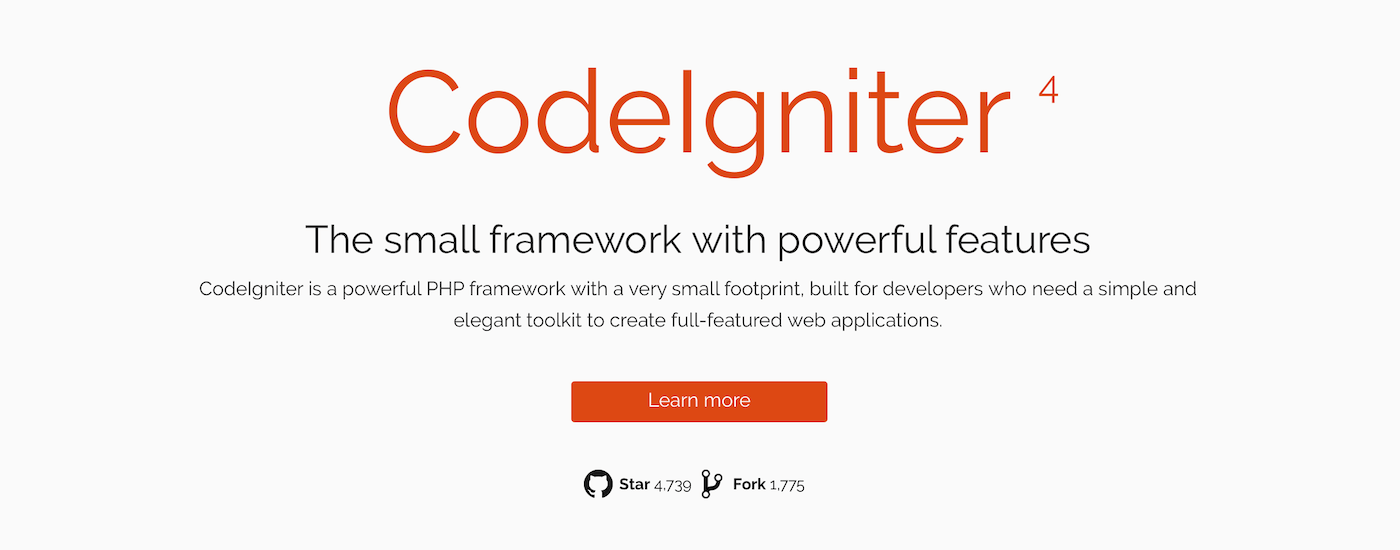 CodeIgniter PHP framework