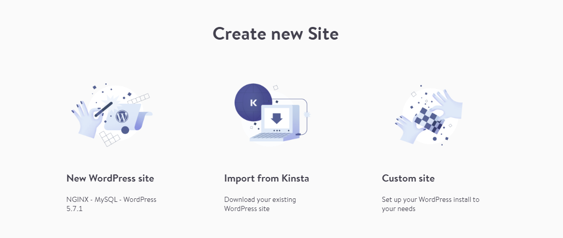 Importare un sito web Kinsta su localhost utilizzando DevKinsta.