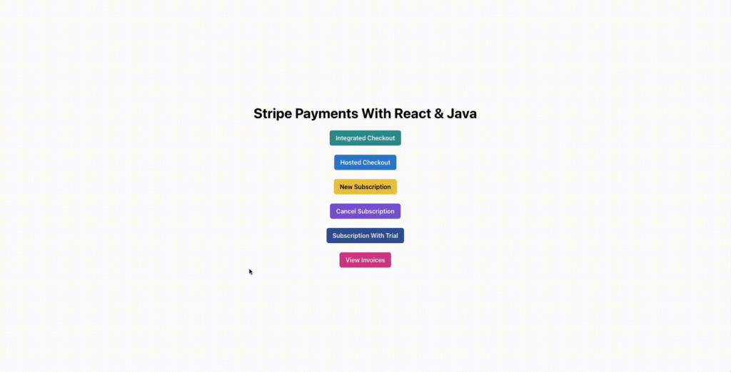 Ein User Flow, der zeigt, wie eine erfolgreiche Abo-Kündigung über die von Stripe gehostete Seite aussieht.