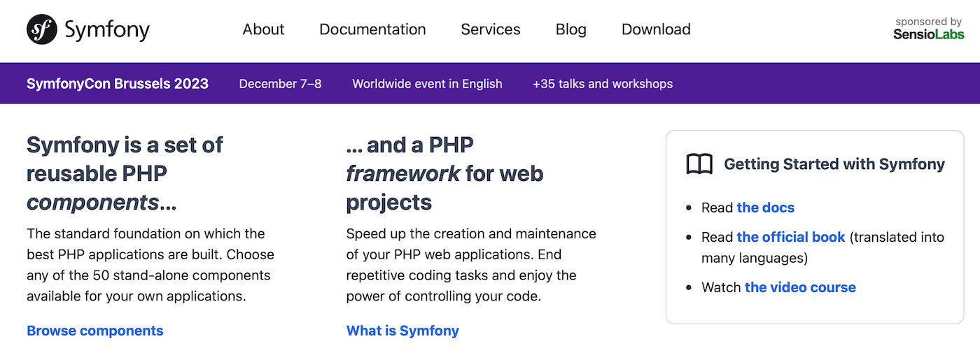 Framework Symfony PHP