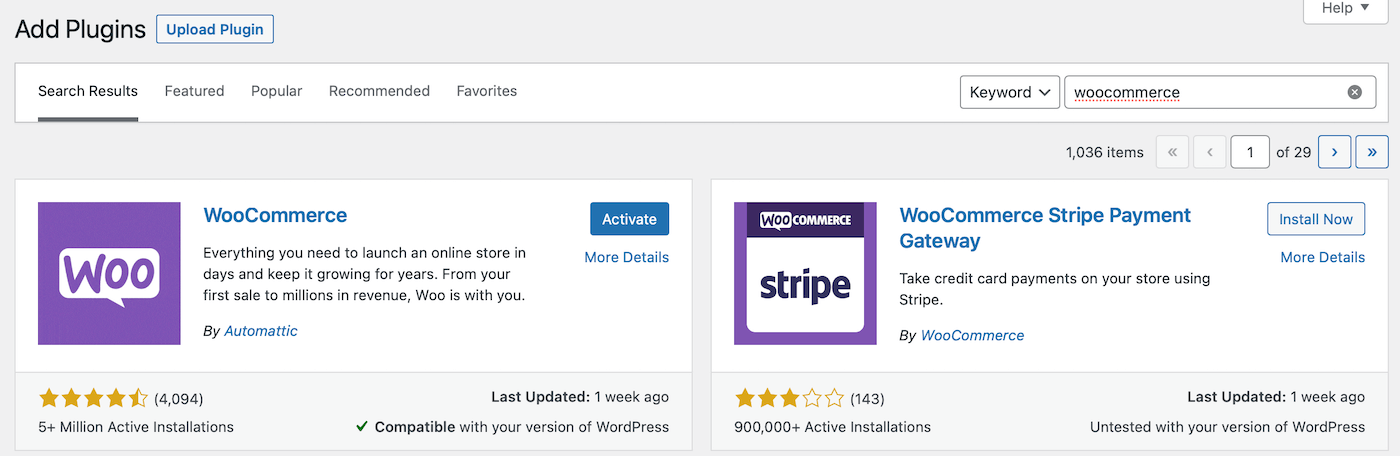 Ativando o WooCommerce em seu site.