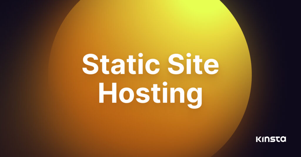 An illustration representing static site hosting.