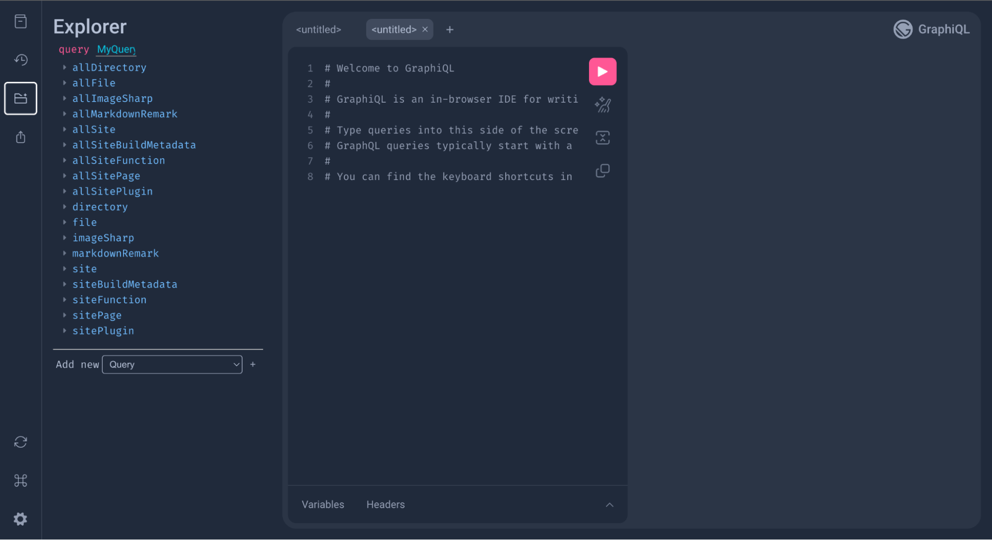 GraphQL Playground