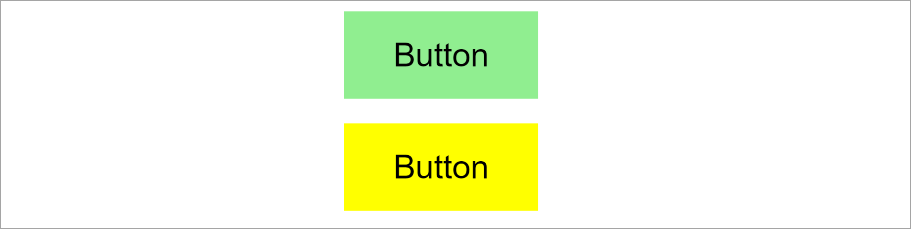 Two buttons dynamically styled with JSS