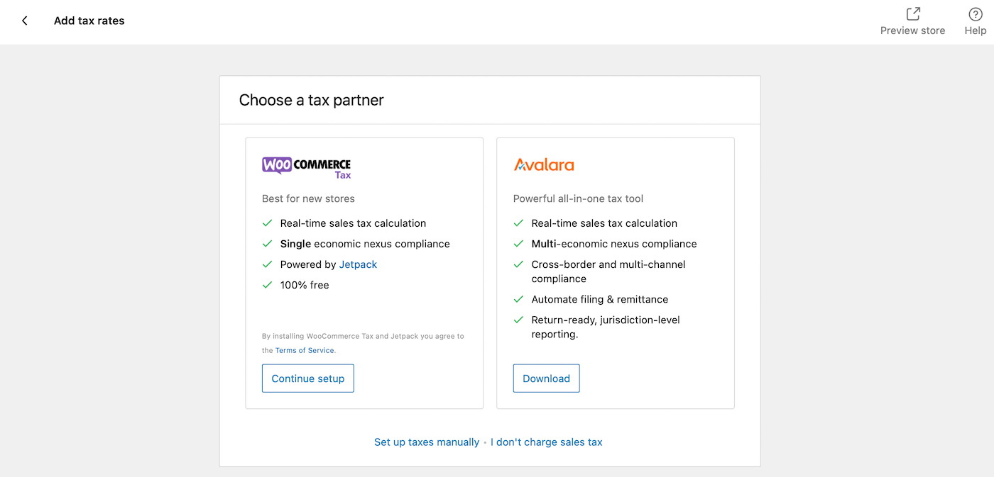 Kies een belastingpartner in WooCommerce