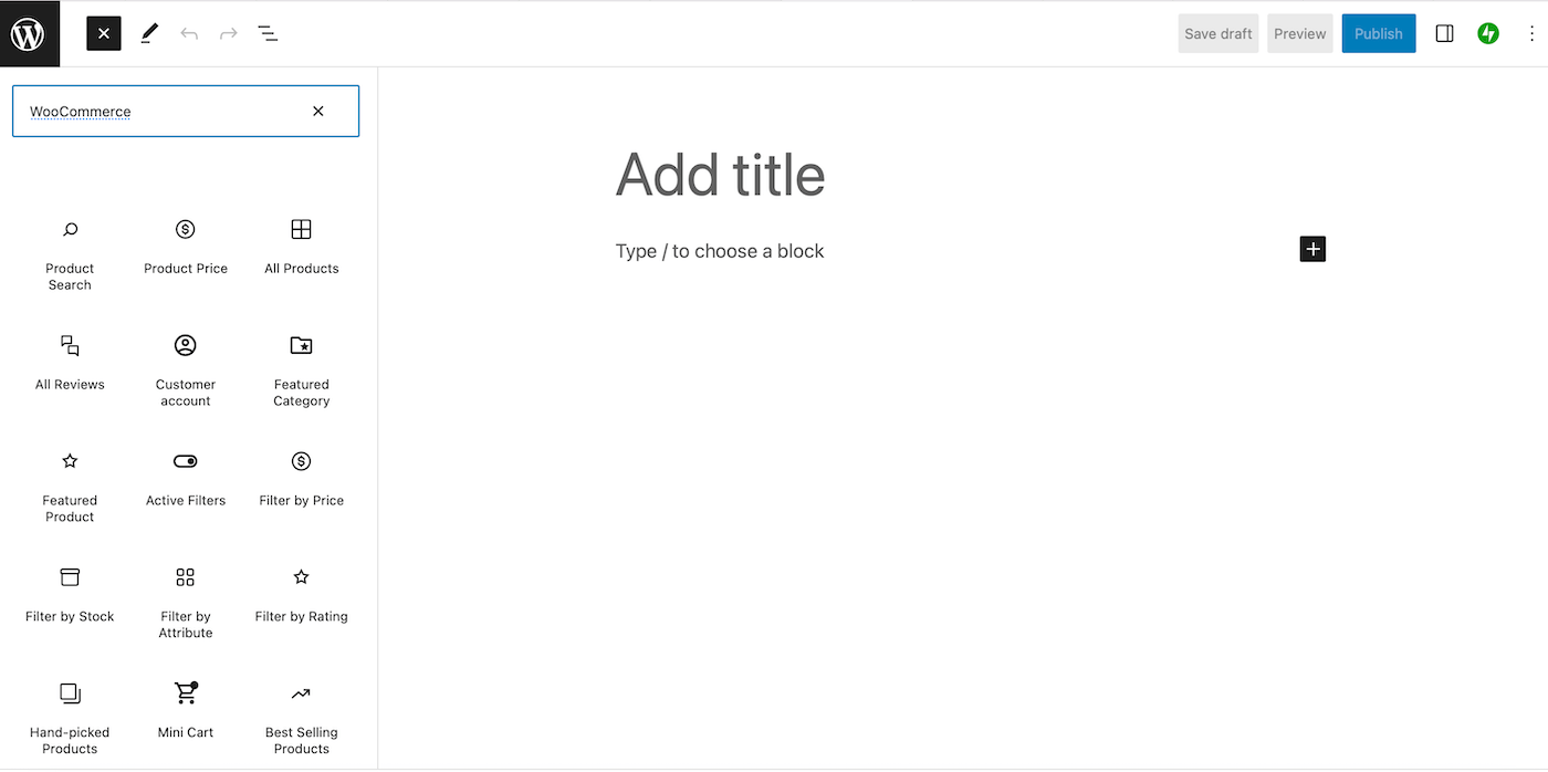 WooCommerce blocks