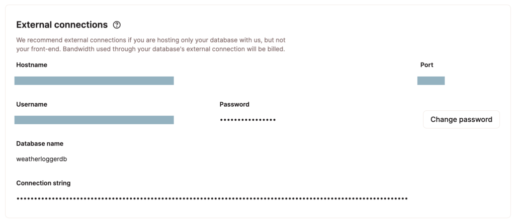 Database externe verbindingen