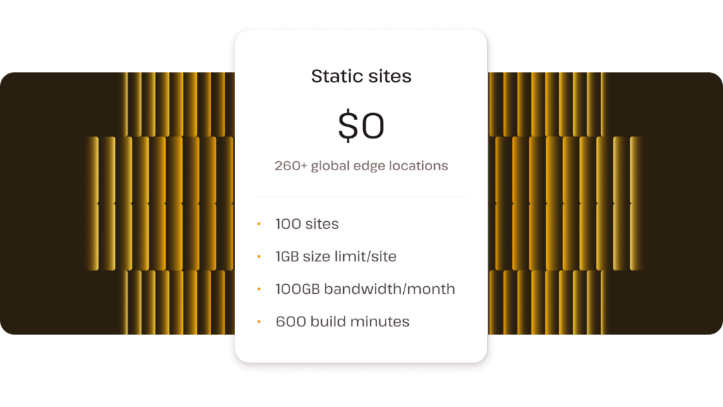 Get static site hosting for free