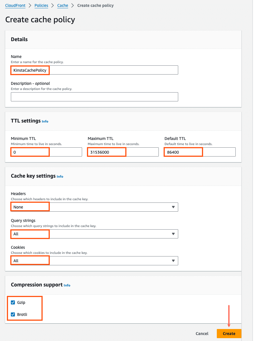 CDN - Amazon CloudFront - Kinsta® Docs