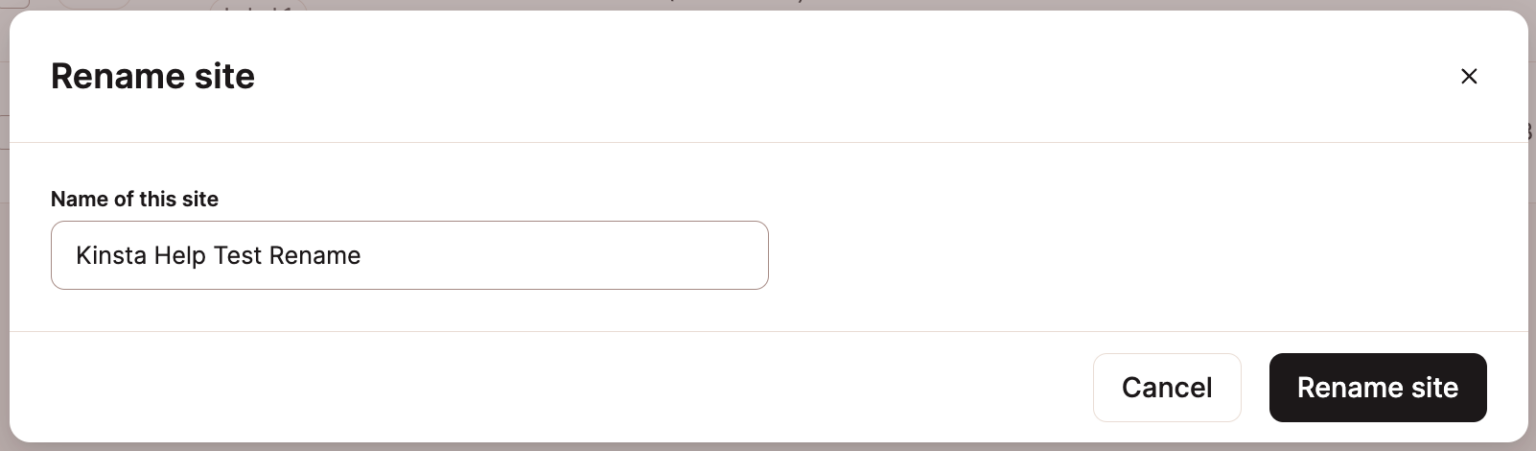 WordPress Hosting - Site Management - Kinsta® Docs