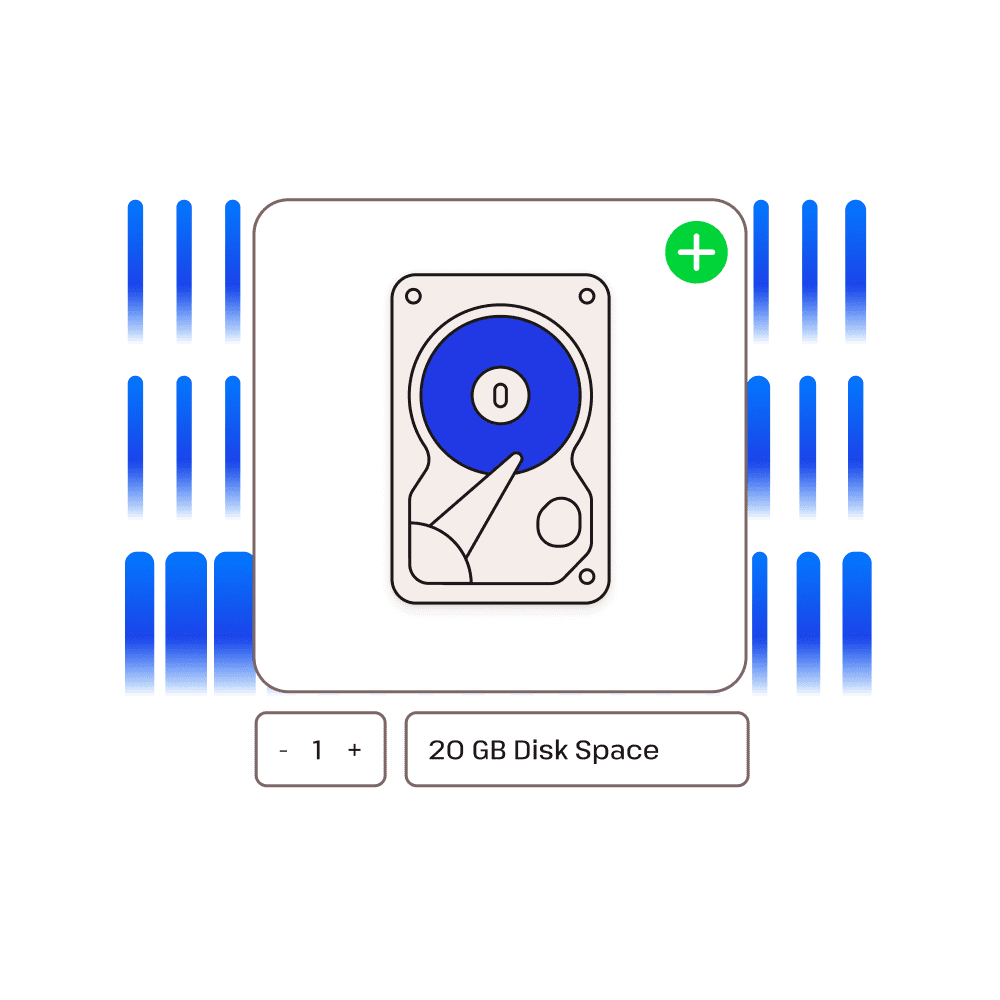 Disk space addon illustration