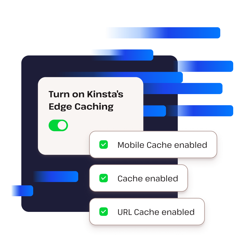 Illustration som representerar möjliggörande av edge caching