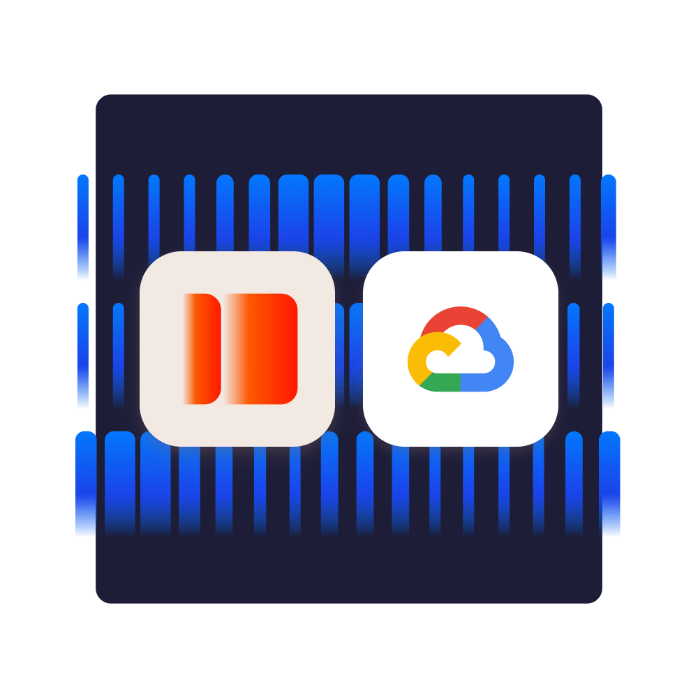 Logotipo de Kinsta y logotipo de la nube de Google