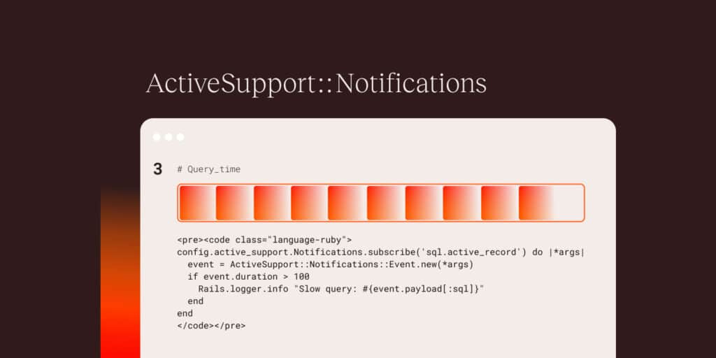 Logging slow queries with active support notifications