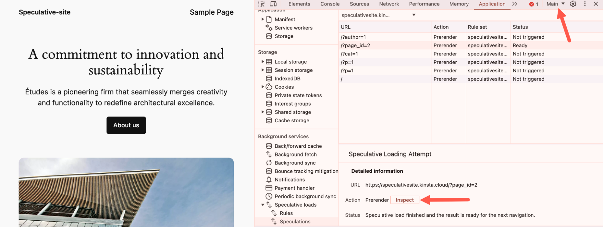 Untersuche pregerenderte Seiten mit den Chrome DevTools