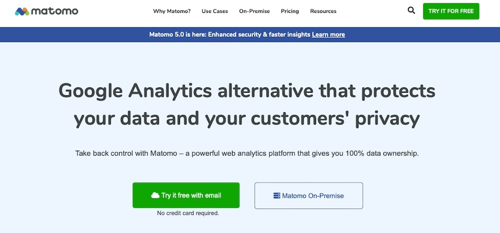 Matomo ist eine GA4-Alternative, bei der der Datenschutz im Vordergrund steht