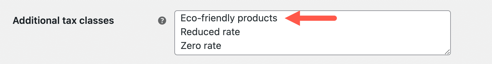 WooCommerce additional tax classes