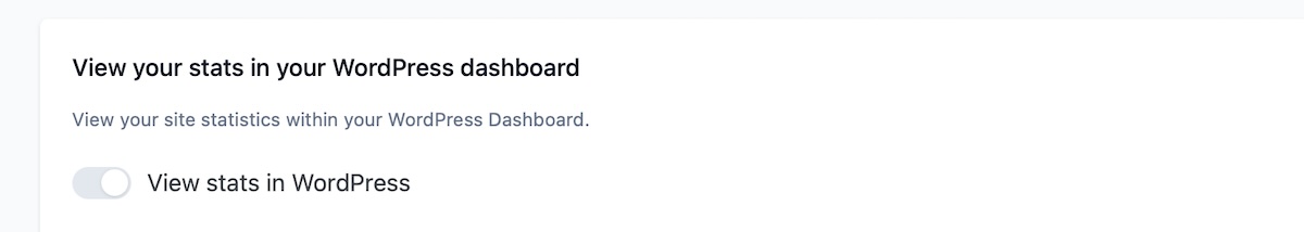 Schakel de mogelijkheid om statistieken in WordPress te bekijken in.