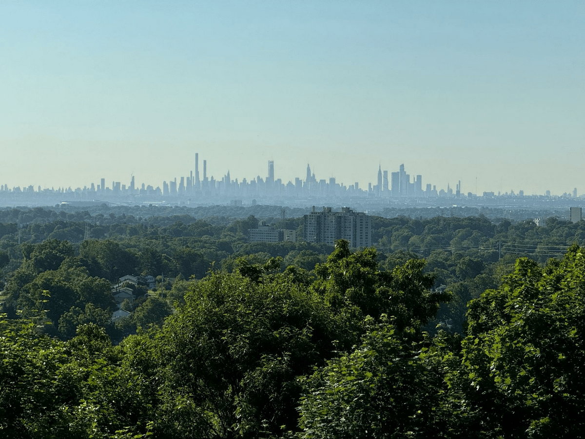 A scenic lookout in Montclair, New Jersey