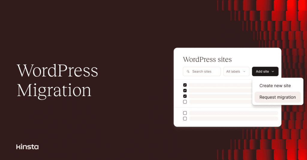 Illustration representing the beginning of a WordPress site migration at Kinsta.