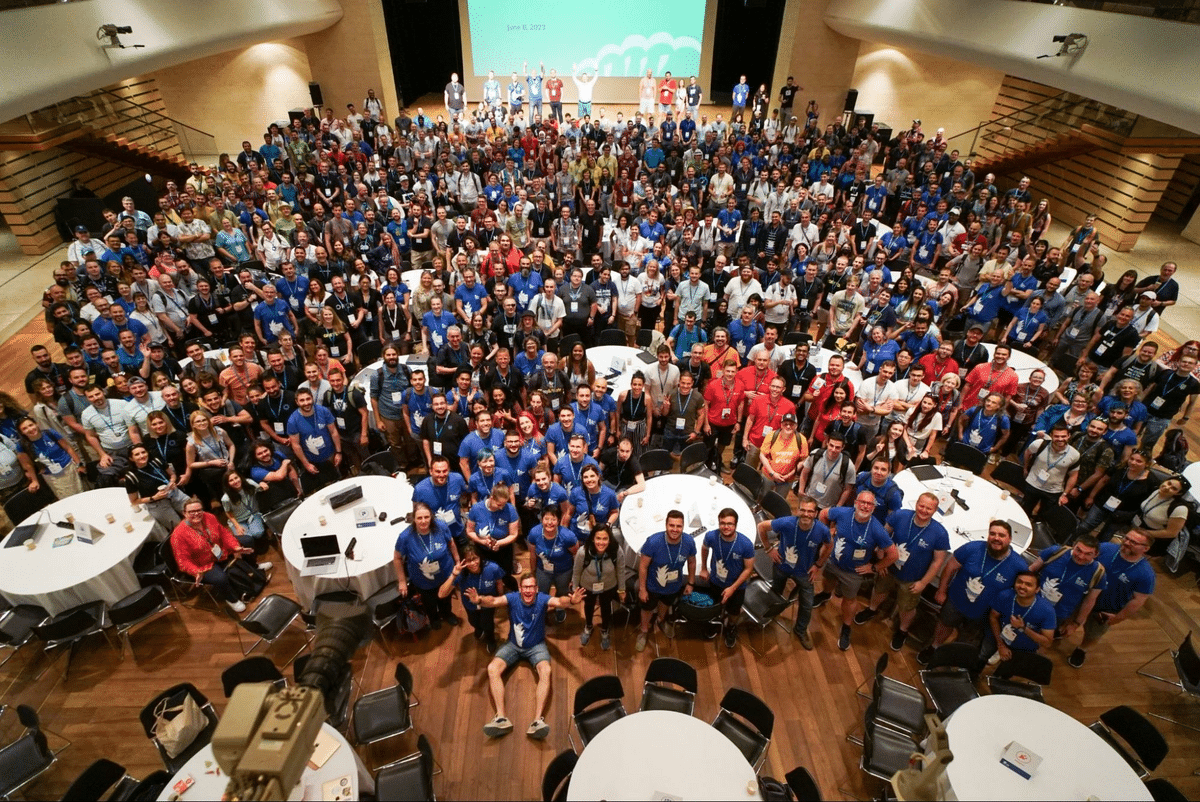 The WordCamp Europe 2024 attendees