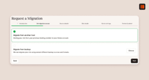 Request a Migration at Kinsta
