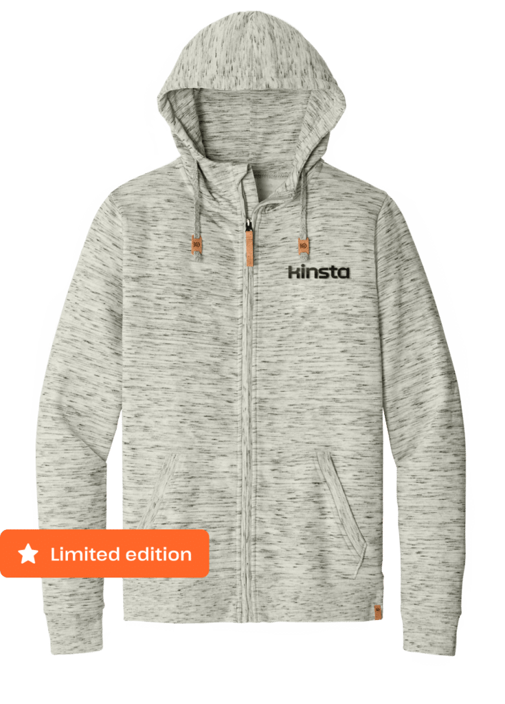 An image of the Kinsta hoodie from the front