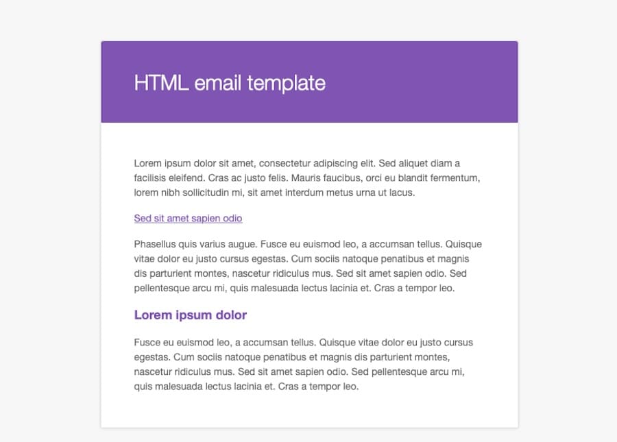 A screenshot of the default WooCommerce email template.
