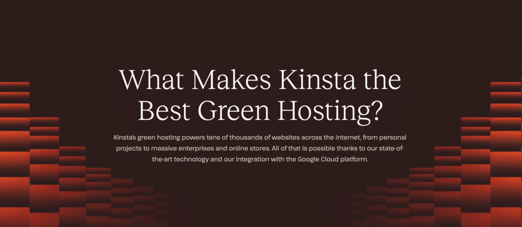 What makes Kinsta the best green hosting?