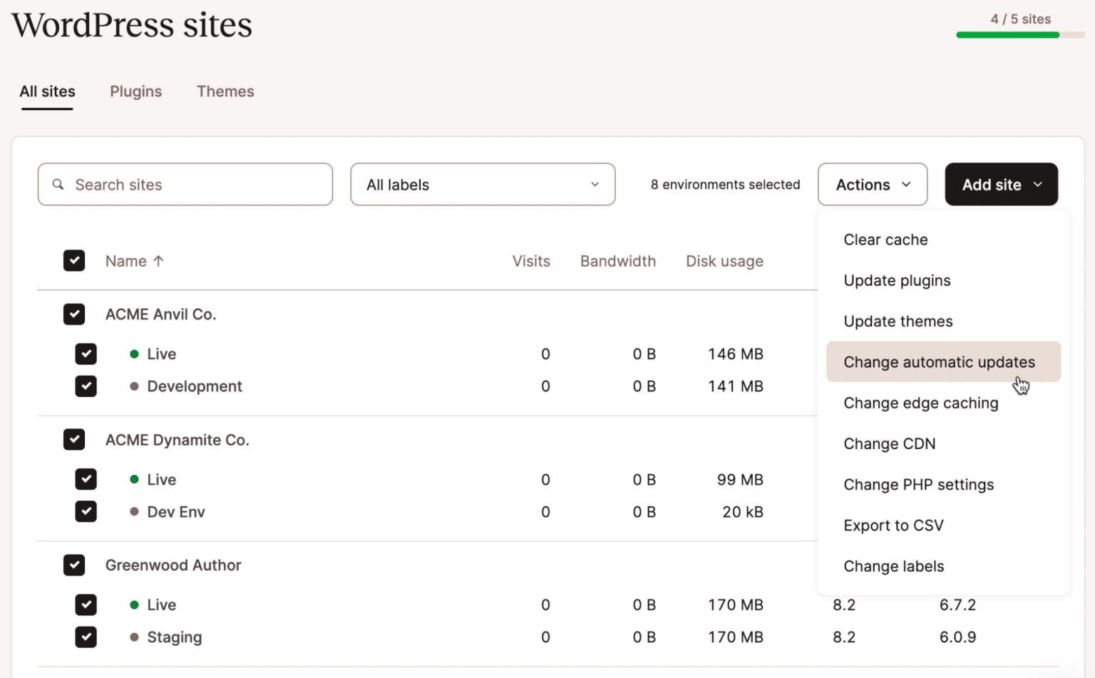 Tame WP plugins & themes with Kinsta Automatic Updates
