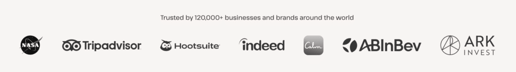 Examples of Kinsta clients (Nasa, Tripadvisor, Hootsuite, Indeed, etc.)