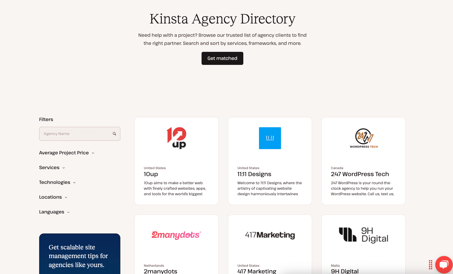 Agency Partner Program