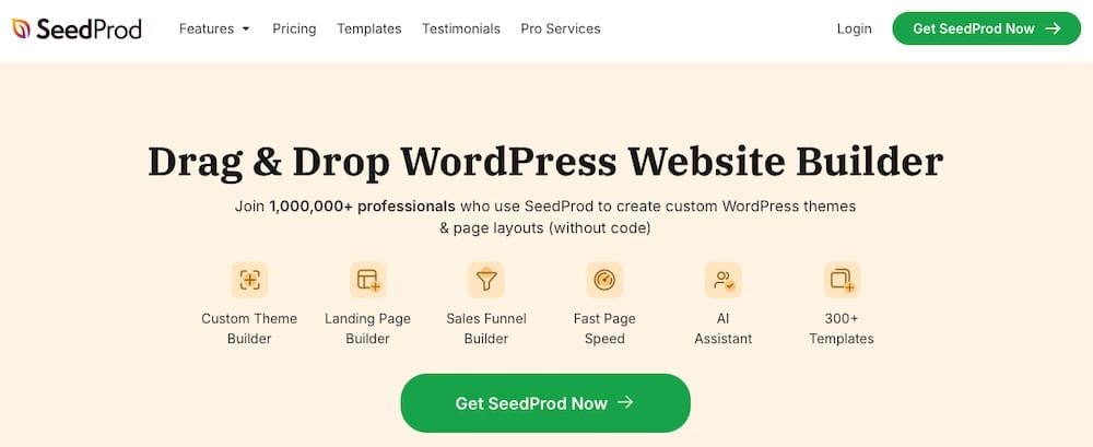 SeedProd website homepage