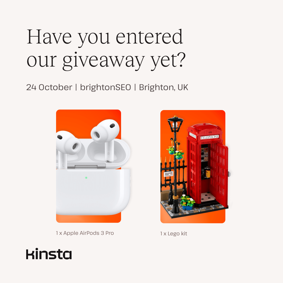 Kinsta giveaway