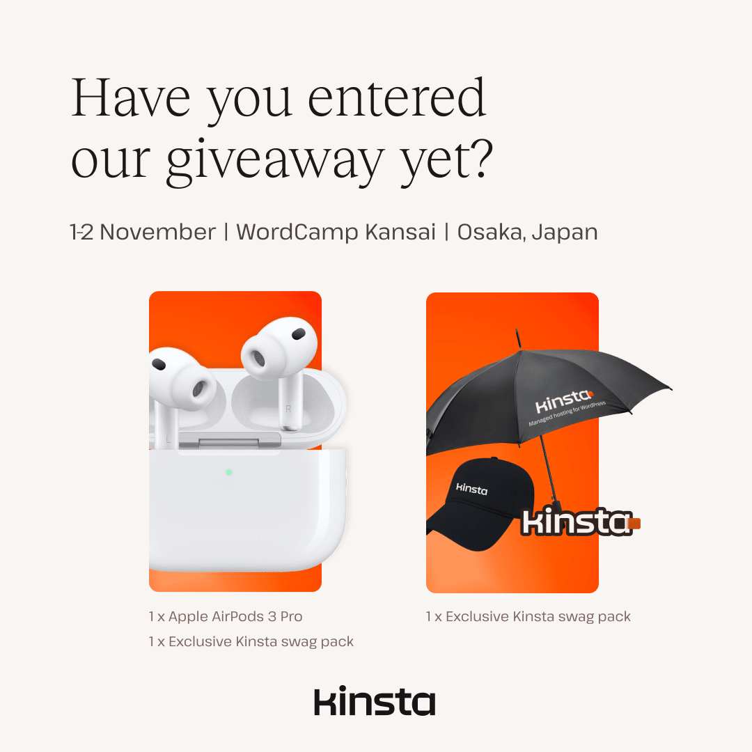 Giveaway prizes (items may be different from those in the picture)