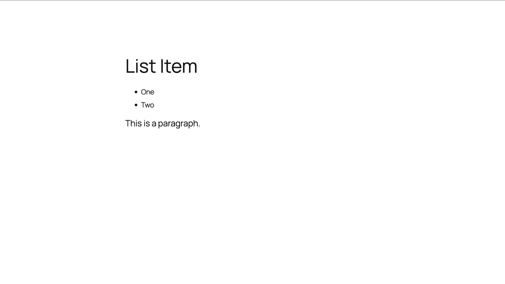 single fluid typography block