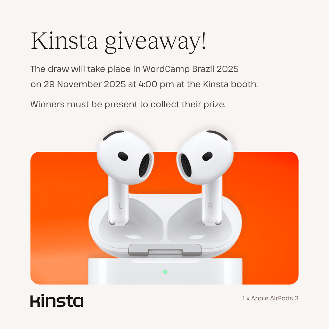 Kinsta giveaway