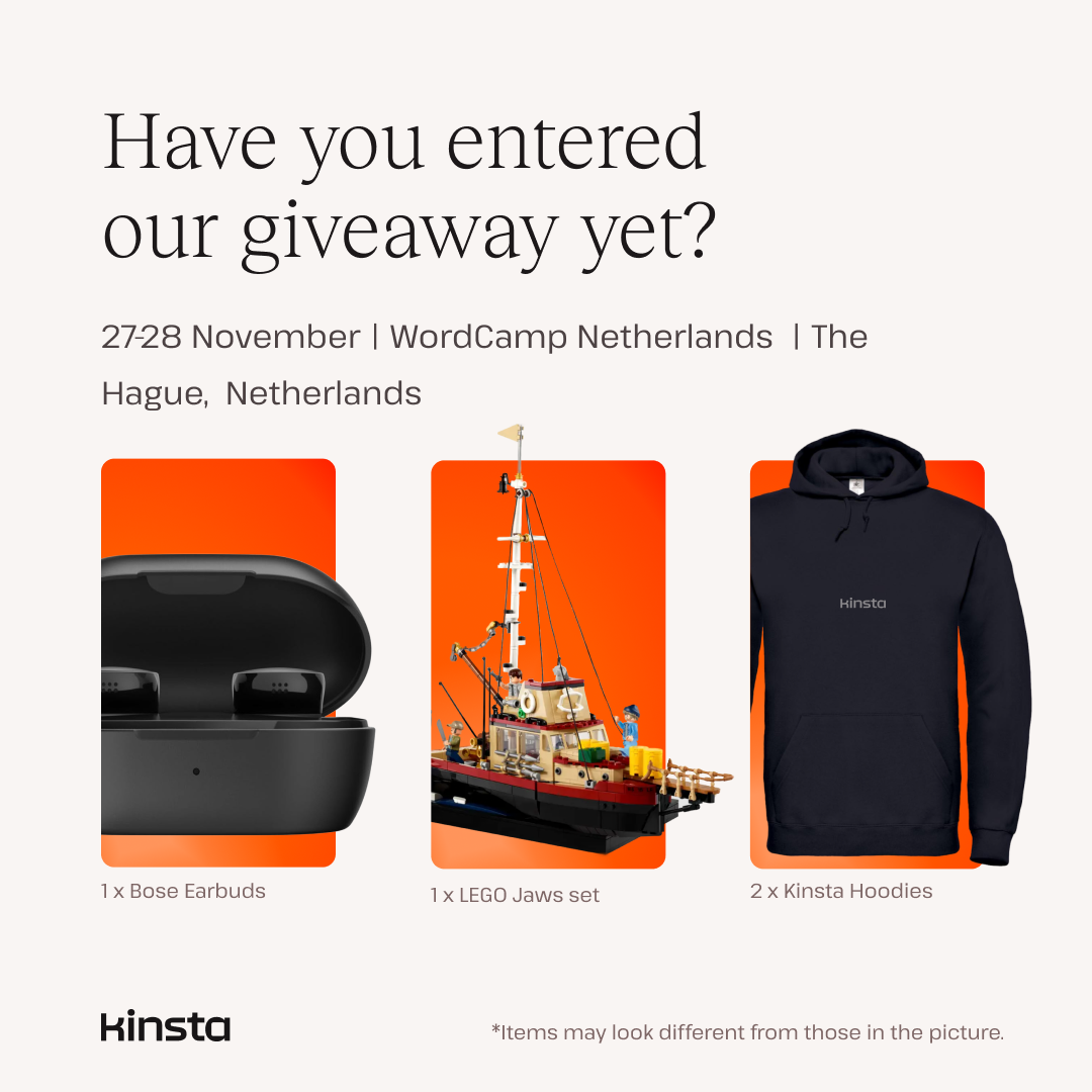 Kinsta giveaway