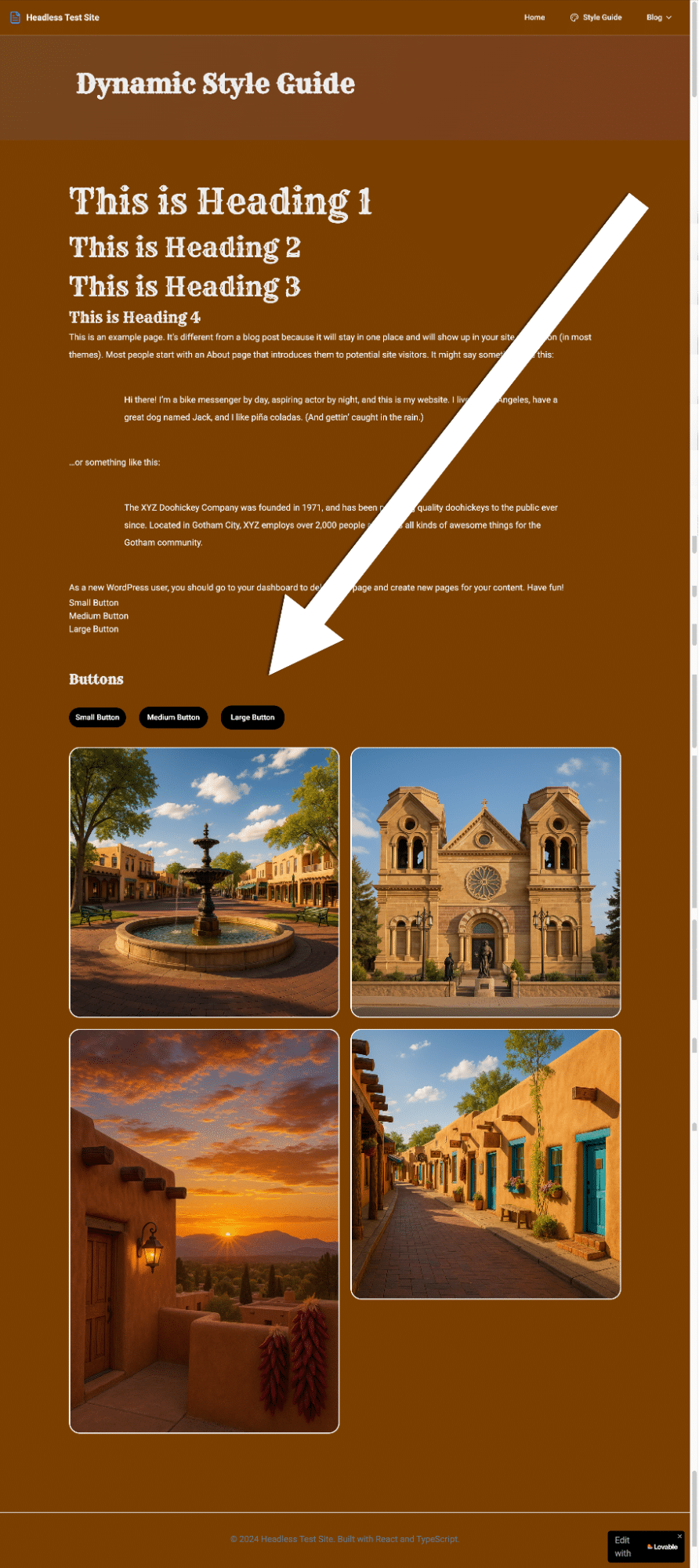 Add and style custom buttons on a webpage.