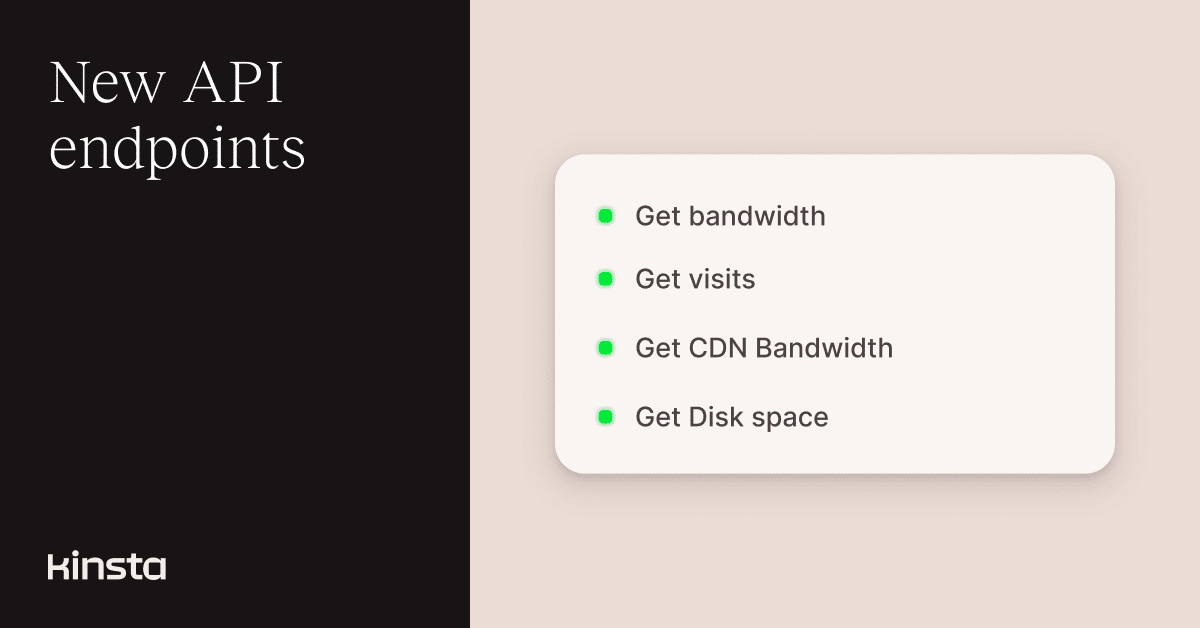 Access website analytics with the Kinsta API - Kinsta®