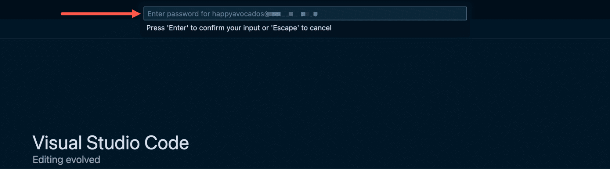 Adding a password for an SSH connection during setup.