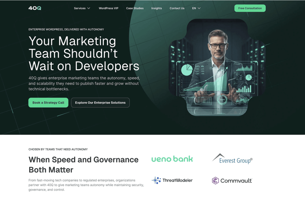 Image of 40Q website