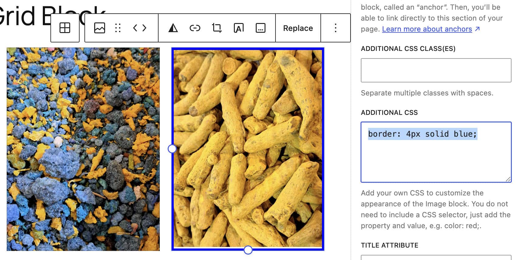 Custom CSS support for individual blocks in WordPress 7.0.