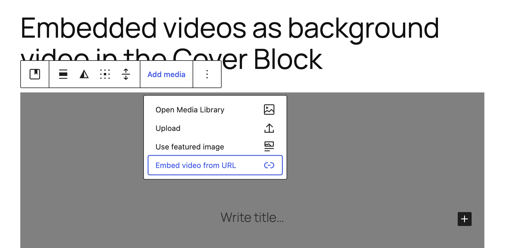 Embed video from URL in WordPress 7.0.