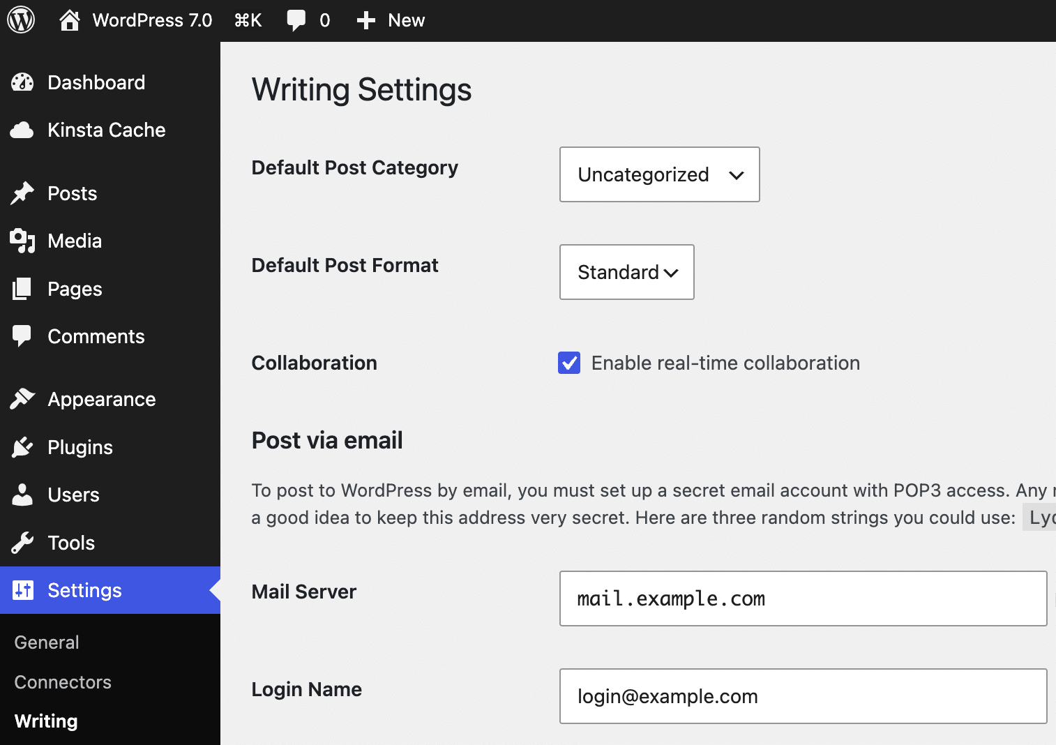 Enable real-time collaboration in WordPress 7.0.
