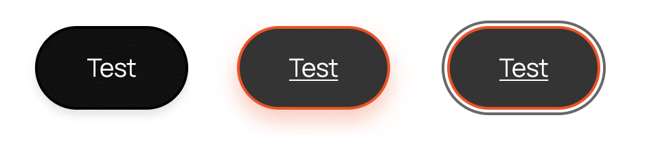 Using the pseudo-classes :hover and :active in a Button block.